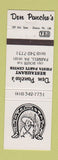 Matchbook Cover - Don Pancho's Mexican Restaurant Farrell PA