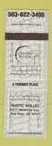 Matchbook Cover - Rustic Skillet Blue River OR