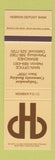 Matchbook Cover - Hebron Deposit Bank OH?