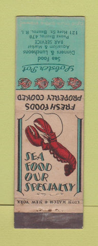Matchbook Cover - Lobster Pot Bristol RI WEAR