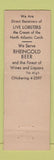 Matchbook Cover - Maine Lobster and Clam House New York City WORN beer