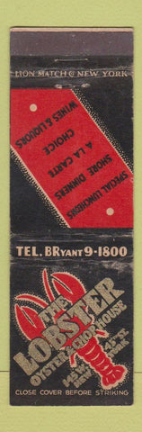 Matchbook Cover - Lobster Oyster Chop House New York City