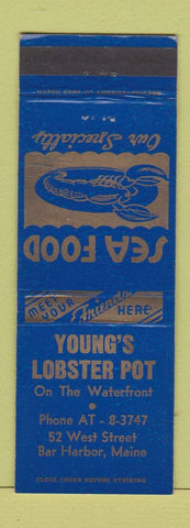 Matchbook Cover - Young's Lobster Pot Bar Harbor ME WEAR