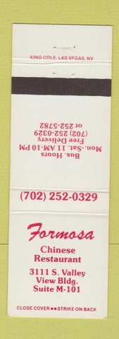 Matchbook Cover - Formosa Chinese Restaurant