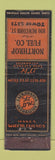 Matchbook Cover - D&H Coal Northrop FEDERAL LONG WORN