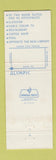 Matchbook Cover - Olympic Motor Inn Wildwood Crest NJ WEAR