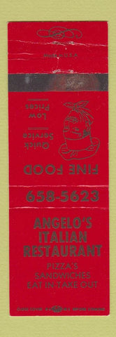 Matchbook Cover - Angelo's Italian Restaurant Pizza