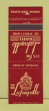 Matchbook Cover - Lafayette Hotel Portland ME