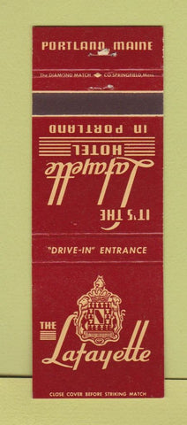 Matchbook Cover - Lafayette Hotel Portland ME