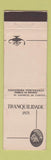 Matchbook Cover - Tranquilidade 1971 Portugal? WEAR