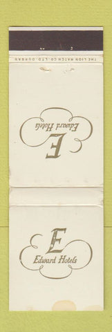 Matchbook Cover - Edwards Hotels South Africa WEAR