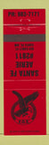 Matchbook Cover - Eagles Club Santa FE NM RED