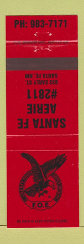 Matchbook Cover - Eagles Club Santa FE NM RED
