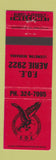 Matchbook Cover - Eagles Club Lexington NE