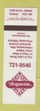 Matchbook Cover - Grapevine Bar Ottawa ON