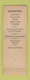 Matchbook Cover - Shane Electrotypes Beever Matrices Stereotypes
