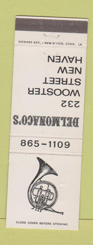 Matchbook Cover - Delmonico's New Haven CT WEAR