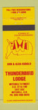Matchbook Cover - Thunderbird Lodge Mitchell SD