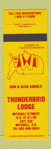Matchbook Cover - Thunderbird Lodge Mitchell SD