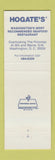 Matchbook Cover - Hogate's Restaurant Washington DC