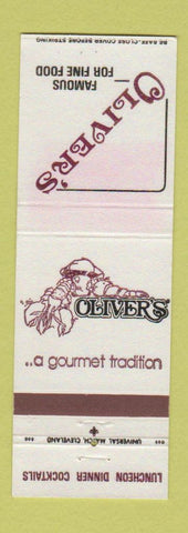 Matchbook Cover - Oliver's Restaurant Cleveland Akron OH WEAR