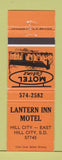 Matchbook Cover - Lantern Inn Motel Hill City SD