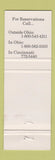 Matchbook Cover - Hampshire House Hotel Cincinnati OH