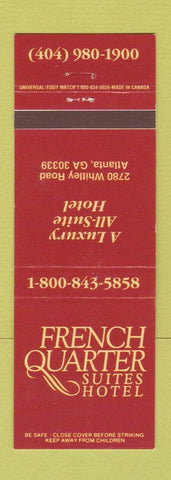 Matchbook Cover - French Quarter Suites Hotel Atlanta GA