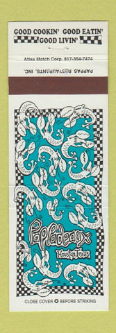 Matchbook Cover - Papadeaux Houston TX seafood lobster