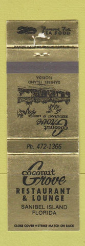 Matchbook Cover - Coconut Grove Restaurant Sanibel Island FL
