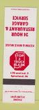 Matchbook Cover - Stop 3 Truck Plaza Spiceland IN