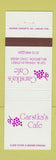 Matchbook Cover - Garstka's Cafe Bellbrook OH