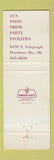 Matchbook Cover - Dimple's Dearborn Heights MI girlie WEAR
