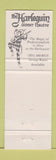 Matchbook Cover - Harlequin Dinner Theatre Rockville MD WEAR