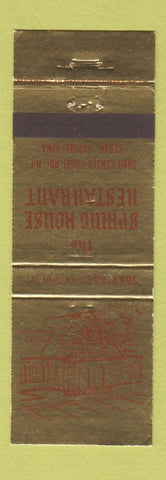 Matchbook Cover - Spring House Restaurant Cedar Rapids IA