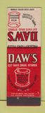 Matchbook Cover - Daw's Drug Store Rochester NY