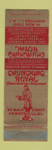 Matchbook Cover - Chungking Royal Chinese Restaurant Hempstead LI NY Girlie WEAR