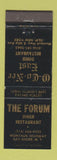 Matchbook Cover - Forum Diner Bay Shore NY O Co Nee East Diner Islip WEAR