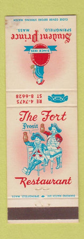 Matchbook Cover - Fort Restaurant Student Prince Springfield MA WEAR