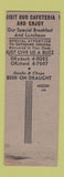 Matchbook Cover - Famous American Cafeteria New York City