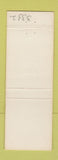 Matchbook Cover - Artistic Lounge West Sand Lake NY