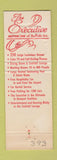 Matchbook Cover - Executive Motor Inn Buffalo NY