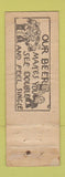 Matchbook Cover - Martin's Restaurant Niagara Falls NY girlie WORN