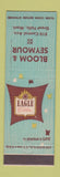 Matchbook Cover - Eagle Men's Clothes Bloom Seymour Great Falls MT