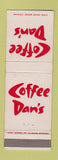 Matchbook Cover - Coffee Dan's Los Angeles Albuquerque Phoenix
