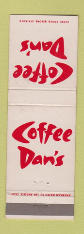 Matchbook Cover - Coffee Dan's Los Angeles Albuquerque Phoenix