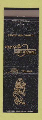 Matchbook Cover - Golden Lion Cafeteria Gallup NM