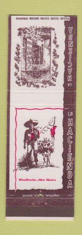 Matchbook Cover - La Hacienda Mexican Restaurant Albuquerque NM