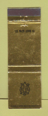 Matchbook Cover - RC Club? New York City restaurant?