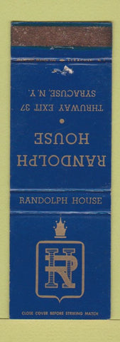Matchbook Cover - Randolph House Syracuse NY WEAR